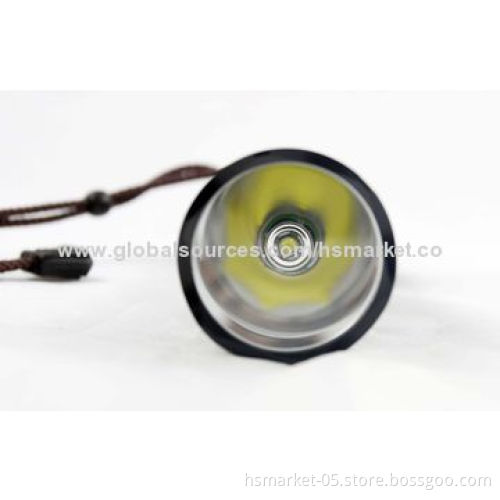 LED flashlight-type bulb, 1 x 26650 rechargeable, Cree XM-L T6 LED, 10 watts, 1100lmNew